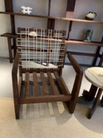 ⁦كرسي مفرد ريفي لغرفة المعيشة⁩ - الصورة ⁦8⁩