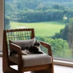 كرسي مفرد ريفي لغرفة المعيشة