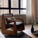 ⁦كرسي مفرد ريفي لغرفة المعيشة⁩ - الصورة ⁦2⁩