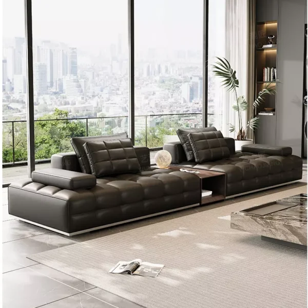 كنب مريح اسود بتصميم مودرن فاخر