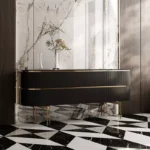 طاولة بوفيه بتصميم مميز متعدد المزايا