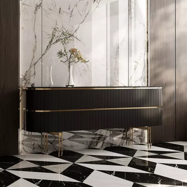 طاولة بوفيه بتصميم مميز متعدد المزايا