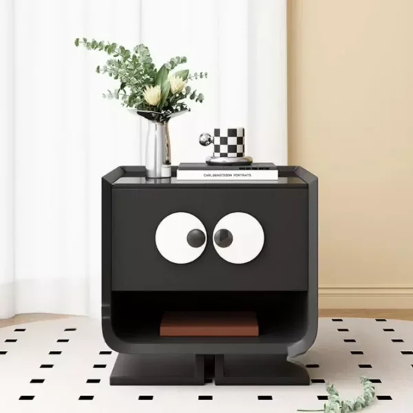 طاولة جانبية للسرير على شكل ابتسامة