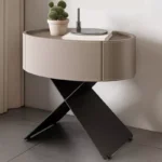 طاولة سرير حديثة بتصميم بيضاوي - Image 3