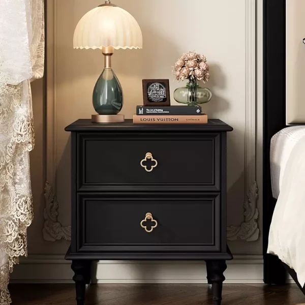 طاولة جانبية للسرير بتصميم كلاسيك ريفي