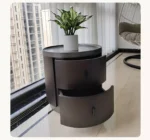 طاولة جانبية للسرير على شكل دائري - Image 5