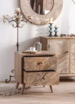 كمودينو خشب هندسي - Image 2