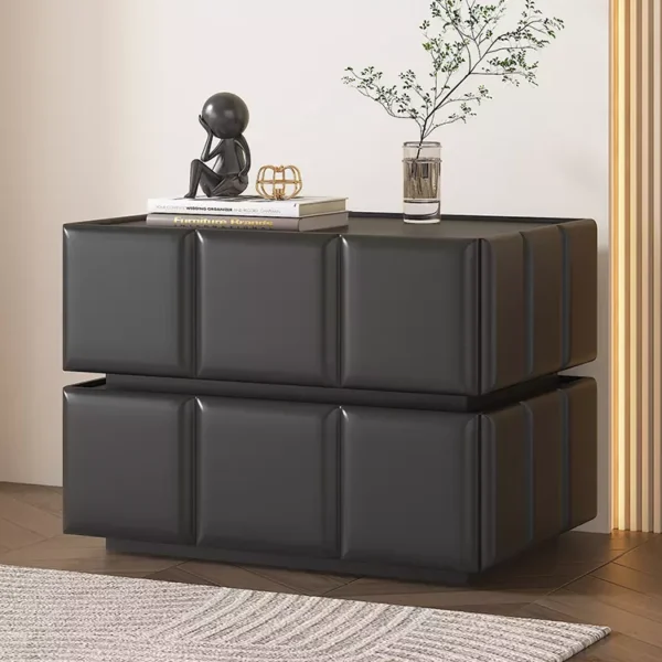 طاولة جانبية للسرير بشكل مقسم مربعات