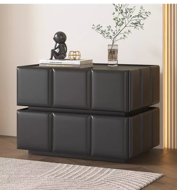 Side table (4) طاولة جانبية للسرير بشكل مقسم مربعات