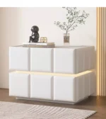 طاولة جانبية للسرير بشكل مقسم مربعات - Image 5