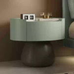 طاولة جانبية للسرير بشكل دائري - Image 8