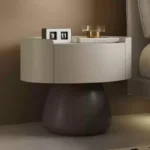 طاولة جانبية للسرير بشكل دائري - Image 10