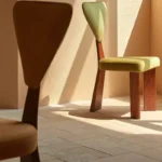 كرسي طعام بتصميم ابتكاري هندسي - Image 6