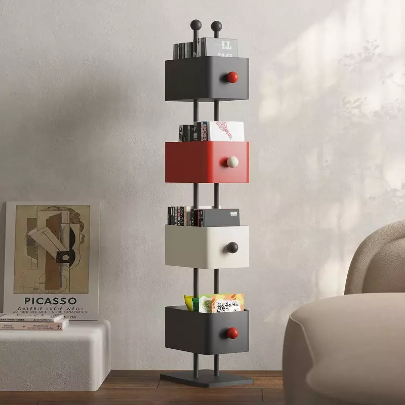 ستاند-كتب-علي-شكل-أدراج-ملونة ستاند كتب علي شكل أدراج ملونة