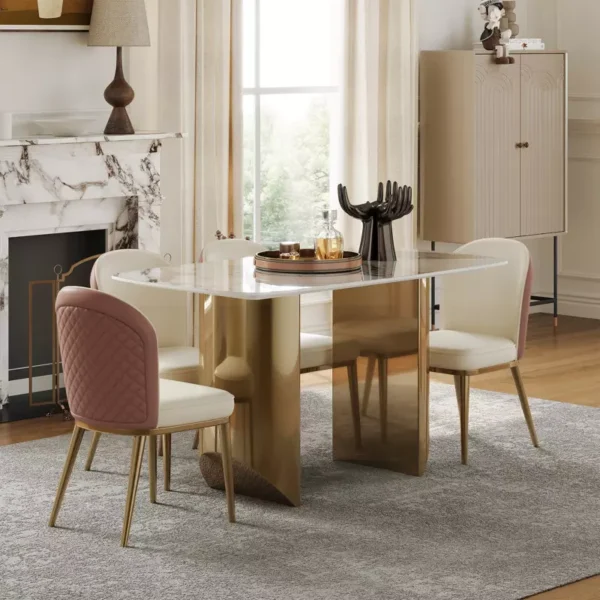 طاولة طعام بتصميم جديد و مميز مع كراسي