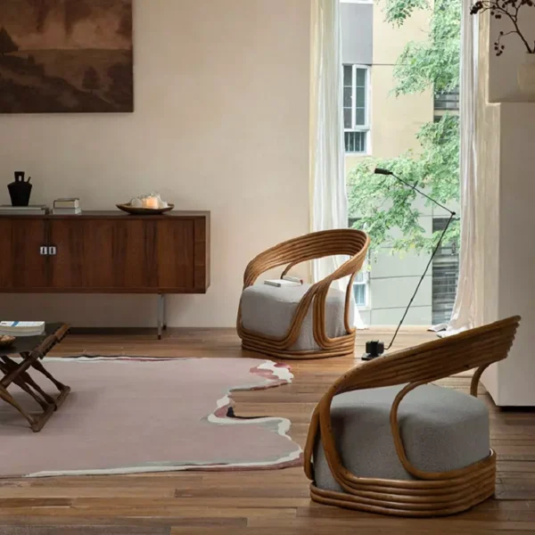 كرسي مفرد من الروتان الصلب و الفخم