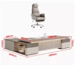 مكتب حديث بصميم فاخر مع خزانة