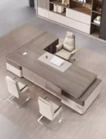 مكتب حديث بصميم فاخر مع خزانة