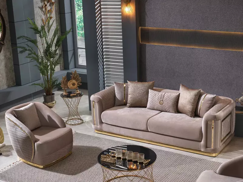 طقم كنب ثلاثي 