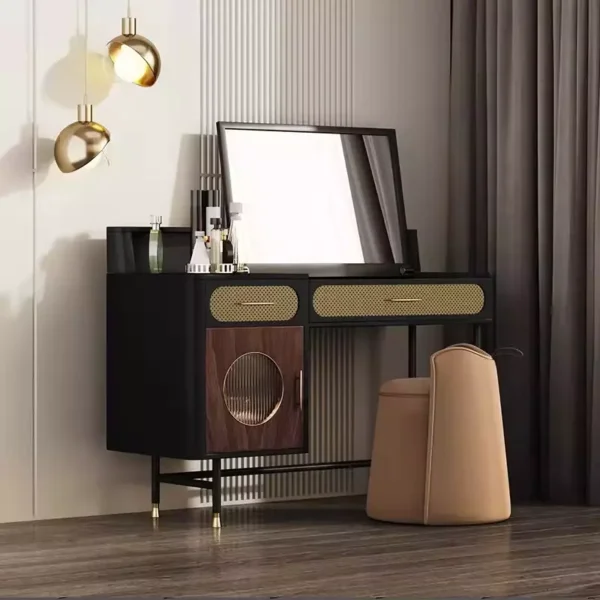 تسريحة مع كرسي فاخرة لغرفة النوم