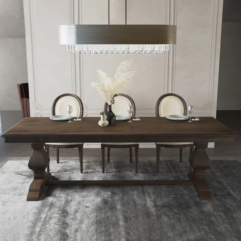 طاولة-طعام (10) طاولة طعام بتصميم جبلي مودرن مع كراسي