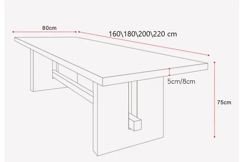 طاولة طعام بتصميم اسكندافي 