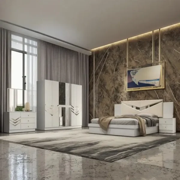 غرفة نوم كاملة بتصميم راقي