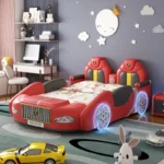 سرير أطفال شكل سيارة متعدد الوظائف