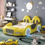 سرير أطفال شكل سيارة متعدد الوظائف