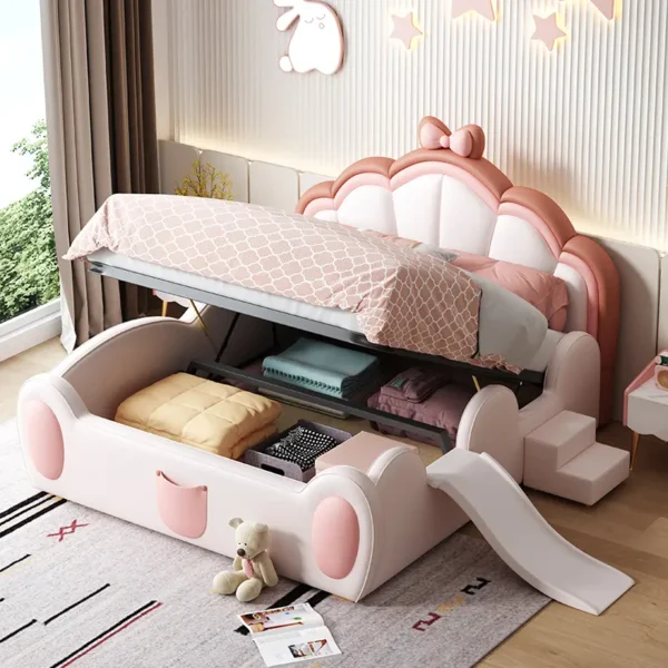 سرير أطفال للبنات بتصميم فاخر
