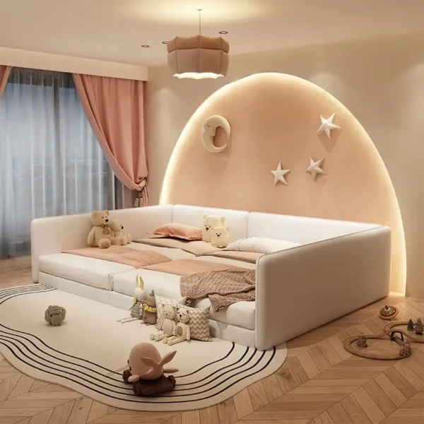 سرير اطفال نصفين مميزين بتصميم حديث