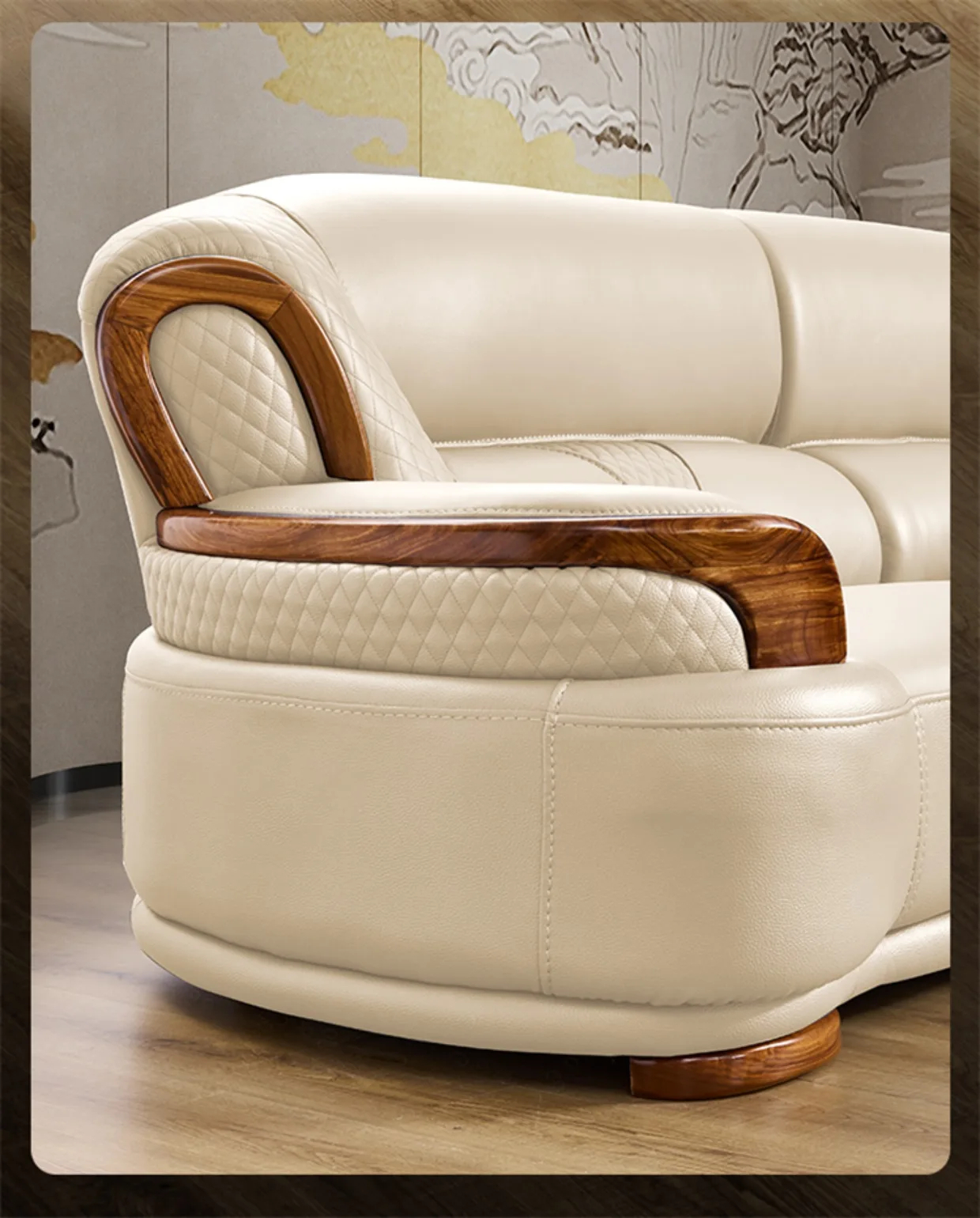 طقم كنب جلد تركي