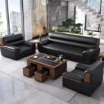 طقم كنب مع طاولة قهوة كلاسيك