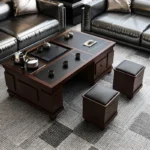 طقم كنب مع طاولة قهوة كلاسيك