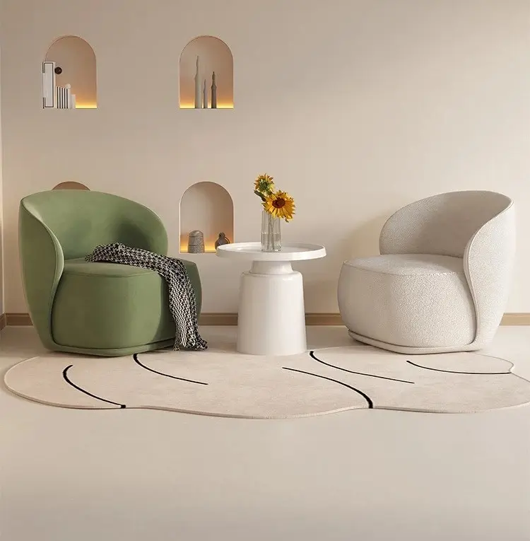 Chairs (9) طقم كراسي مودرن قهوة فاخرة لغرفة المعيشة