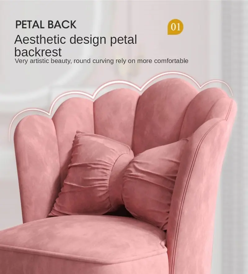 كرسي تسريحة على شكل صدف 