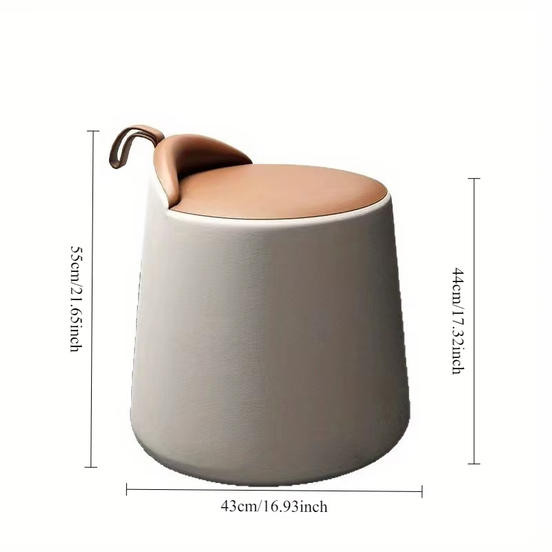 كرسي تسريحة دائري بدون ظهر 