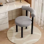 كرسي تسريحة مودرن بظهر منحني