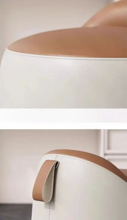 كرسي تسريحة دائري بدون ظهر 