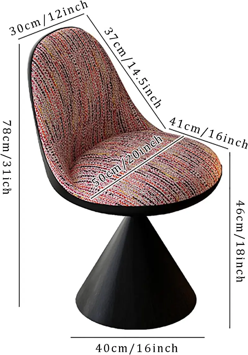 كرسي تسريحة فاخر قابل للدوران