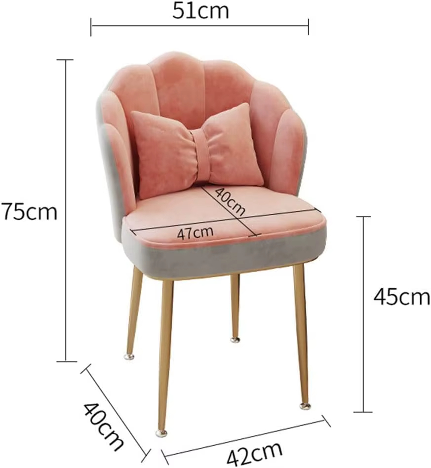 كرسي تسريحة على شكل صدف 