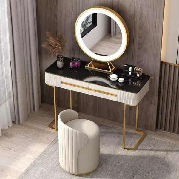 كرسي تسريحة دائري فاخر