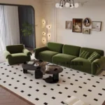 كنب لغرفة المعيشة بتصميم فرنسي