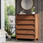 وحدة ادراج خشبي لغرفة النوم