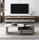 طقم طاولات تلفاز مع طاولة قهوة متعددة الاستخدام