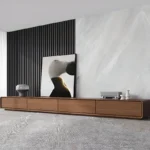 طاولة تلفاز خشبي بسيطة