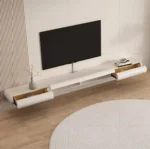 طاولة تلفاز بتصميم معلق بسيط