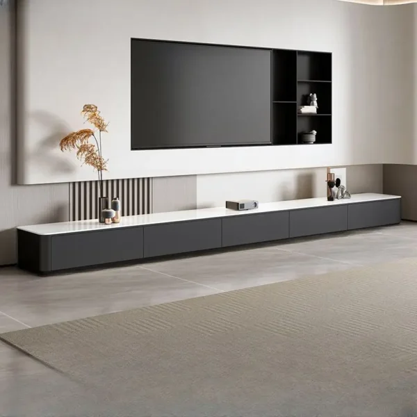 طاولة تلفاز بسيطة لغرفة المعيشة