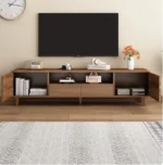 طاولة تلفاز بتصميم خشبي اسكندافي