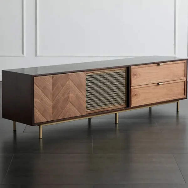 طاولة تلفاز اسكندافية لغرفة المعيشة